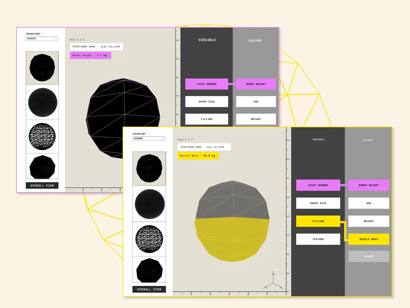 Data Variables for Physicalization © Maëva Calmettes